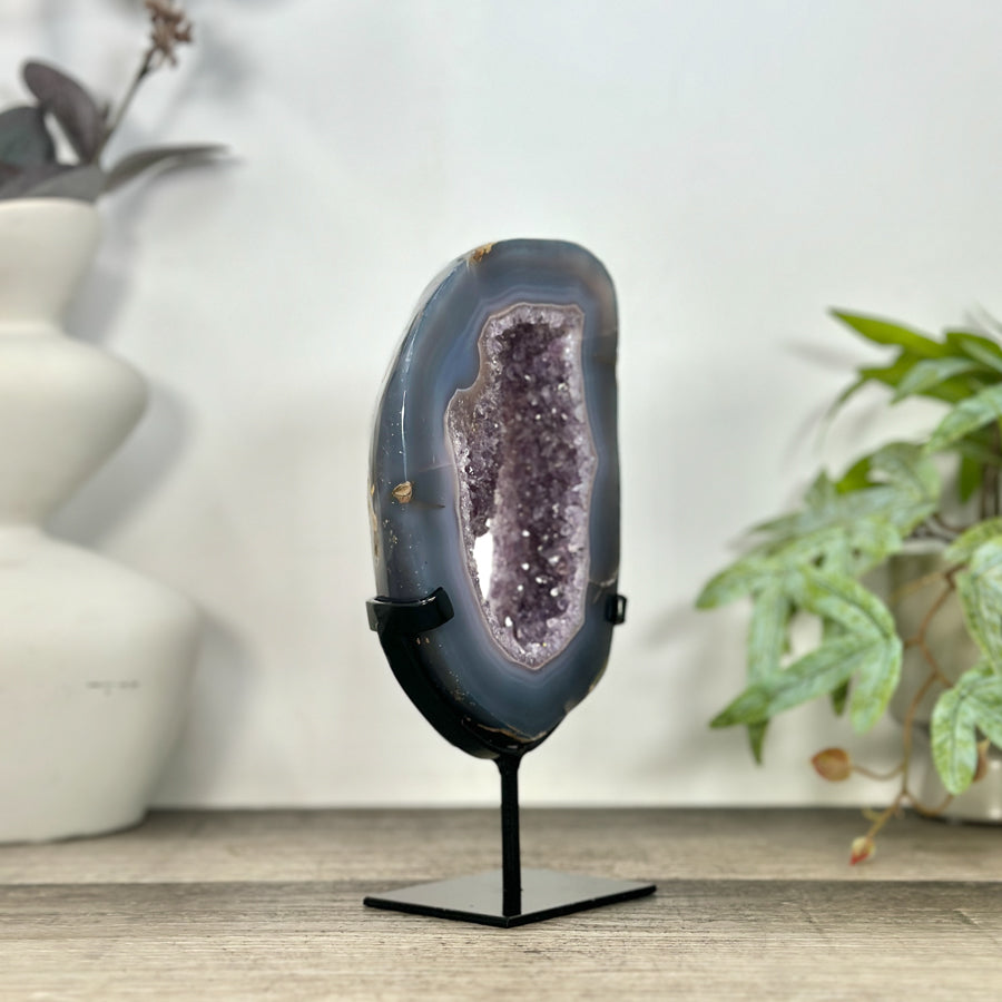 Amethyst &amp; Agate Portal on Stand - MWS3239