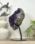 Natural Uruguayan Amethyst Cluster with Green Jasper Shell - MWS3195