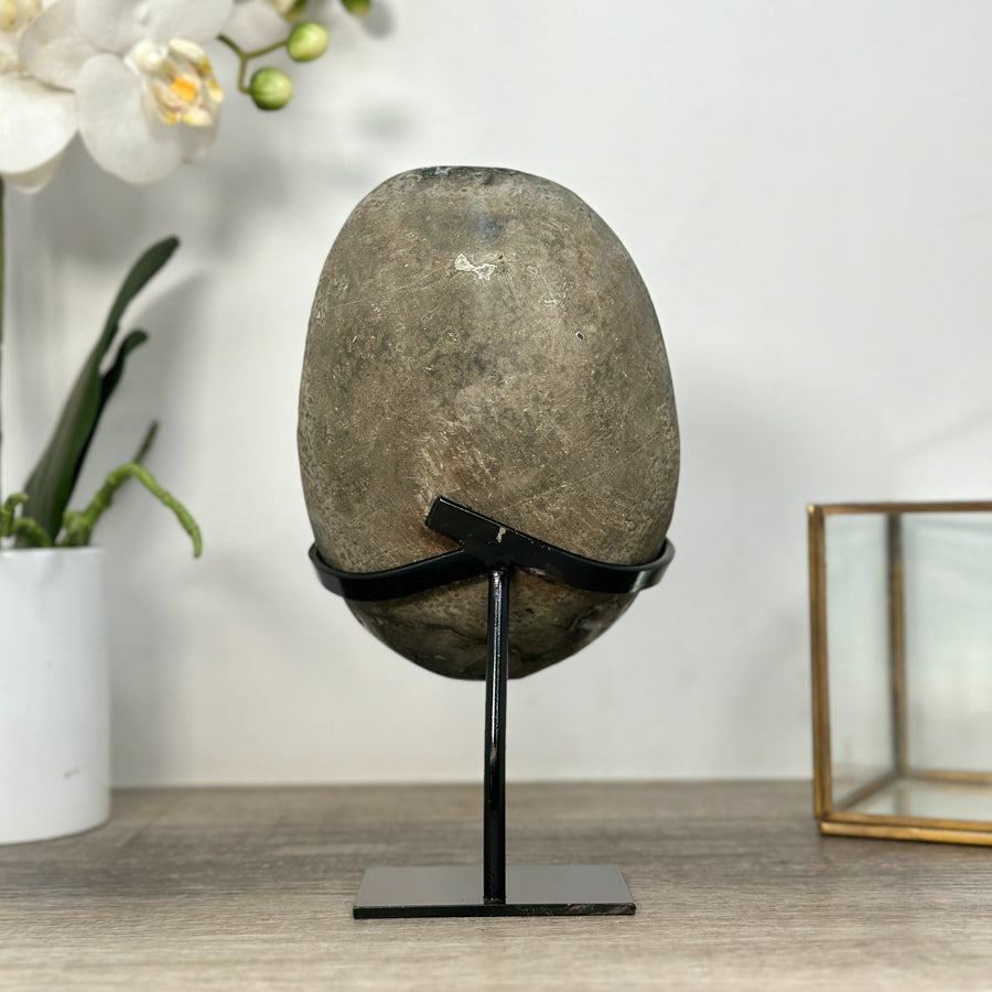 Uruguayan Amethyst Crystal Geode on Stand - MWS2586