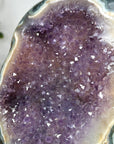 Beautiful Natural Amethyst & Green Jasper Geode - MWS1872