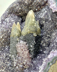 Unique Natural Amethyst Geode with Collection Grade Calcite Specimen - CBP1421