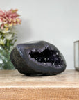 Amethyst & Agate Stone Geode with Crystal Cavity - STGE0004