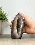 Agate & Quartz Stone Flame Carving - FST0159
