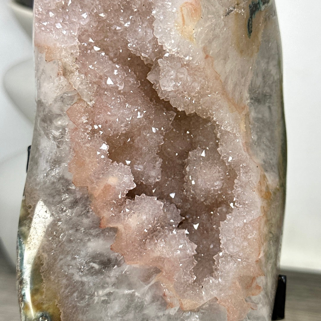 Large Natural Peach Tone Quartz Specimen - MWS3365
