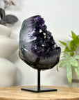 A+ Grade Amethyst Cluster from Uruguay on Metal Stand - MWS3053