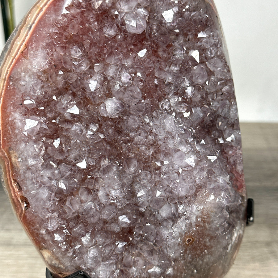 Beautiful Red Tode Jasper &amp; Quartz Crystal Formation - MWS2034