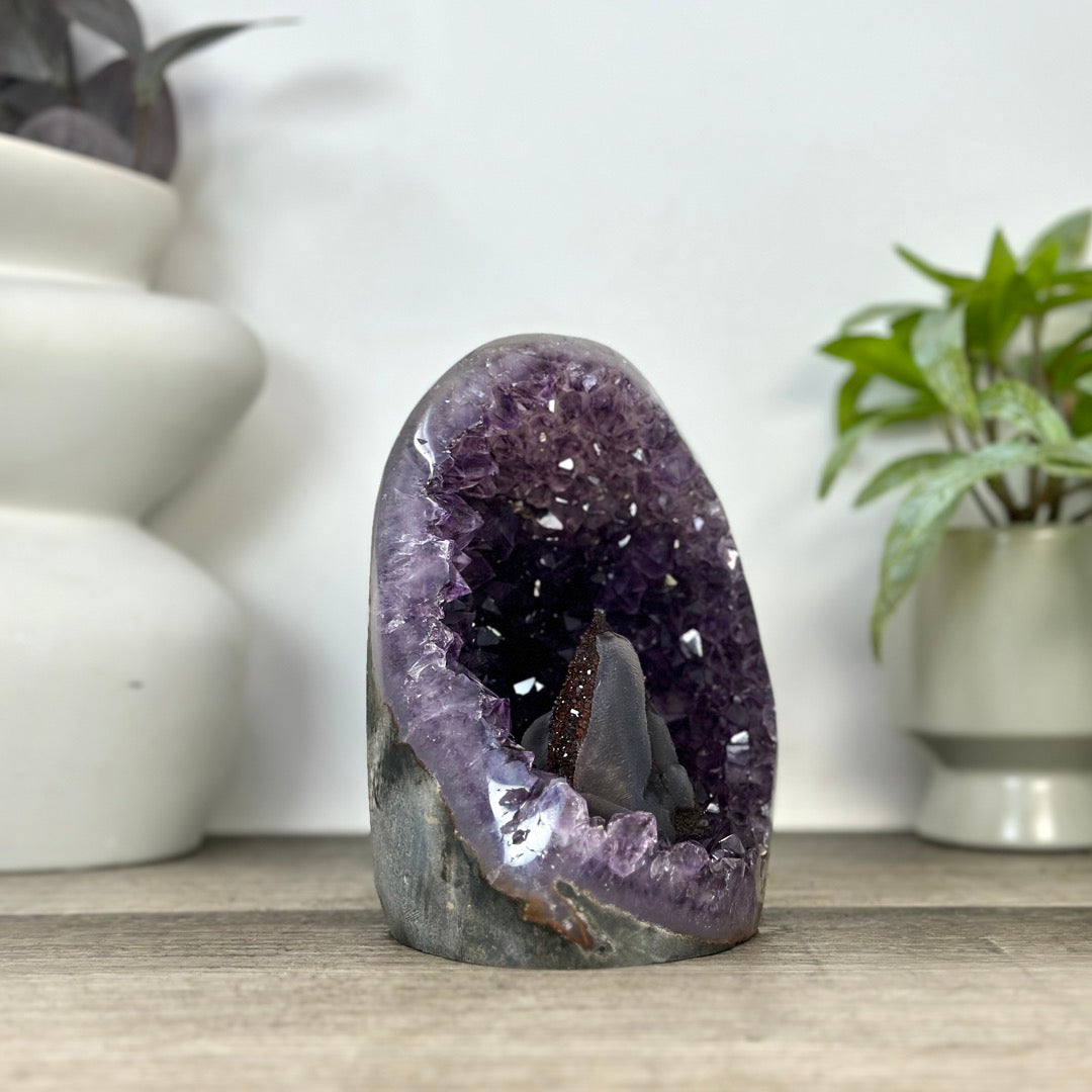 Amethyst &amp; Agate Stone Arte Piece for Decor - CBP1390