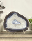 Uruguayan Blue Banded Agate Slice - SLC0023
