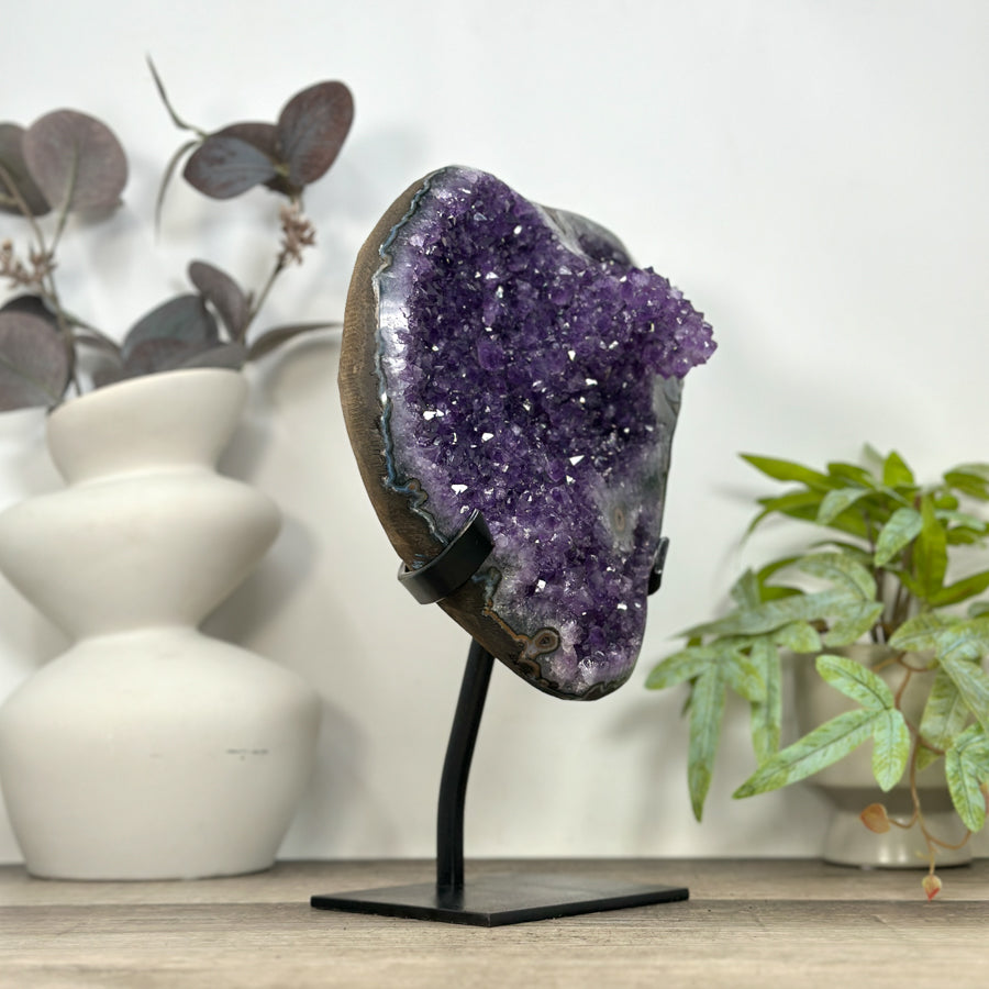 Uruguayan Amethyst Crystal Statement Piece for Home Decor - MWS3220