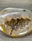 Yellow Sugar Druzy Quartz Geode - STGE0060