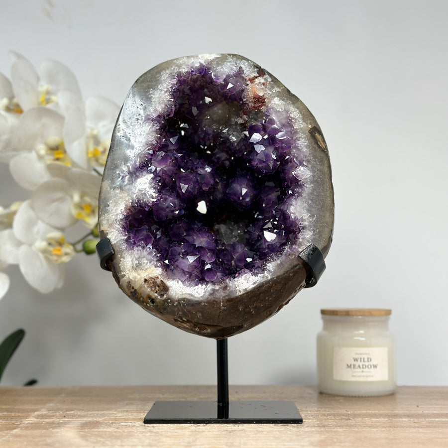 Natural Large Amethyst Geode Full of Stalactite Formations - MWS1420