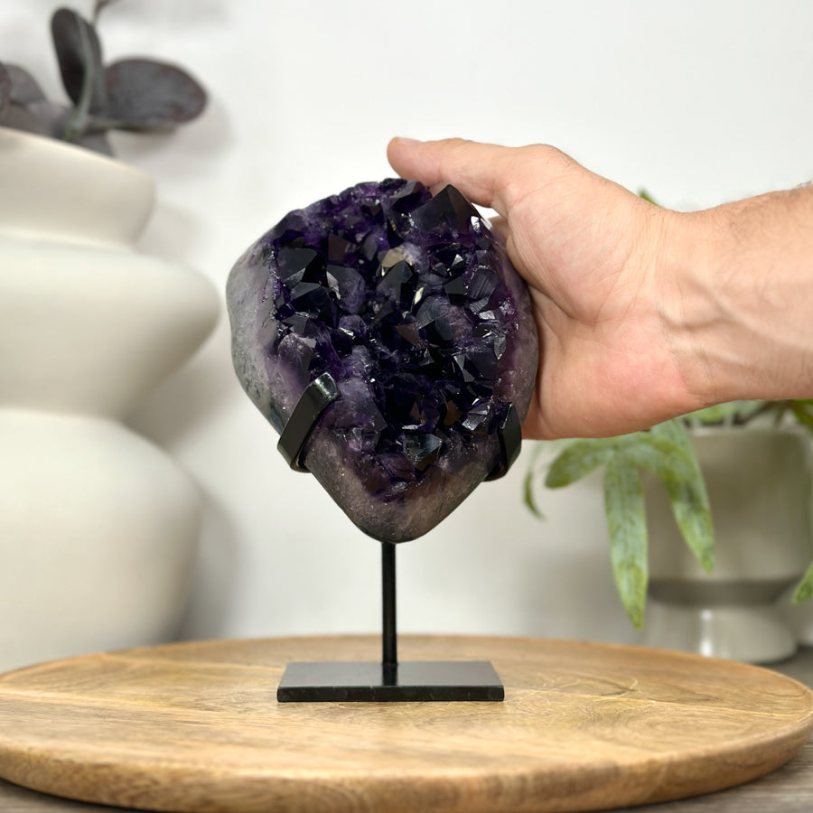 Top Quality Natural Amethyst Stone - Huge Deep Purple Crystals - MWS3046