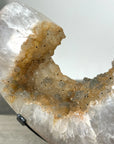 Natural Yellow Quartz Specimen – Elegant Crystal Display for Office Decor - MWS2732