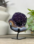 Natural amethyst Cluster on Stand For Home Decor - MWS3302