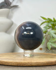Banded Agate & Quartz Druzy Sphere Geode - SPH0186