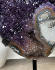 Huge Natural Bicolor Amethyst Cluster - Stand Included - MWS3041