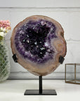 Large Natural Amethyst Geode with Multicolor Shell - MWS2446