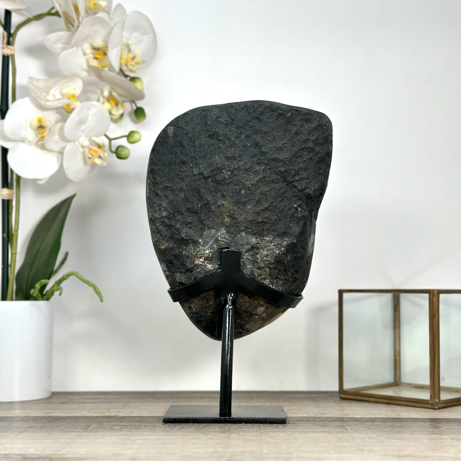 Large Deep Purple Amethyst Geode on Metal Stand - MWS2786