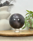 Natural Blue Banded Agate & Druzy Sphere Geode - SPH0161