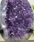 Natural Amethyst Crystal with Metallic Stand - MWS3360
