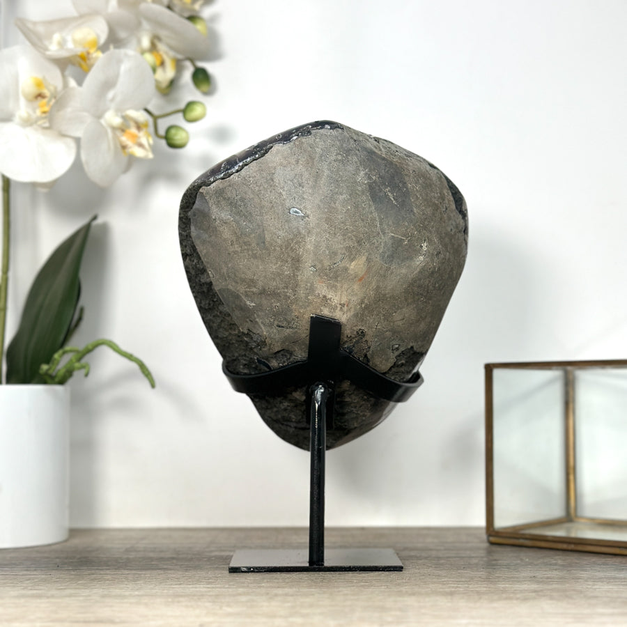 Unique Natural Agate &amp; Jasper Crystal Formaition on Stand - MWS2559