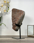 Natural Orange Tone Sugar Crystal Cluster on Stand - MWS2637