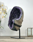 Amethyst Geode with Deep Purple Crystals on Stand - MWS2792