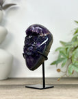 Natural Uruguayan Amethyst Specimen on Stand - MWS3268