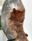 Orange Tone Quartz Crystal Specimen on Metal Stand - MWS2738