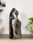 Huge Natural Agate & Sugar Quartz Druzy Statement Piece - CBP1427
