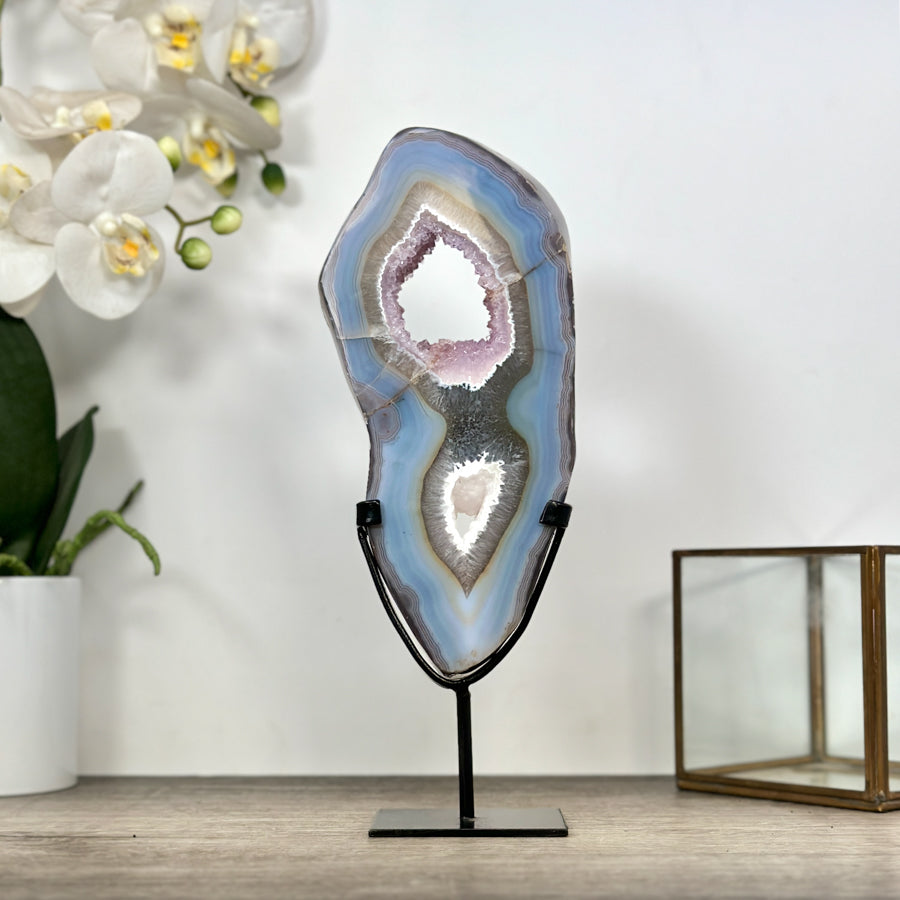 Natural Agate &amp; Amethyst Stone Portal - MWS3006