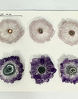 High-Quality Amethyst Stalactite Slices for Jewelers - Wholesale Bulk Pack - STS0029