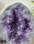 Natural Uruguayan Amethyst Geode on Metal Stand - MWS3331