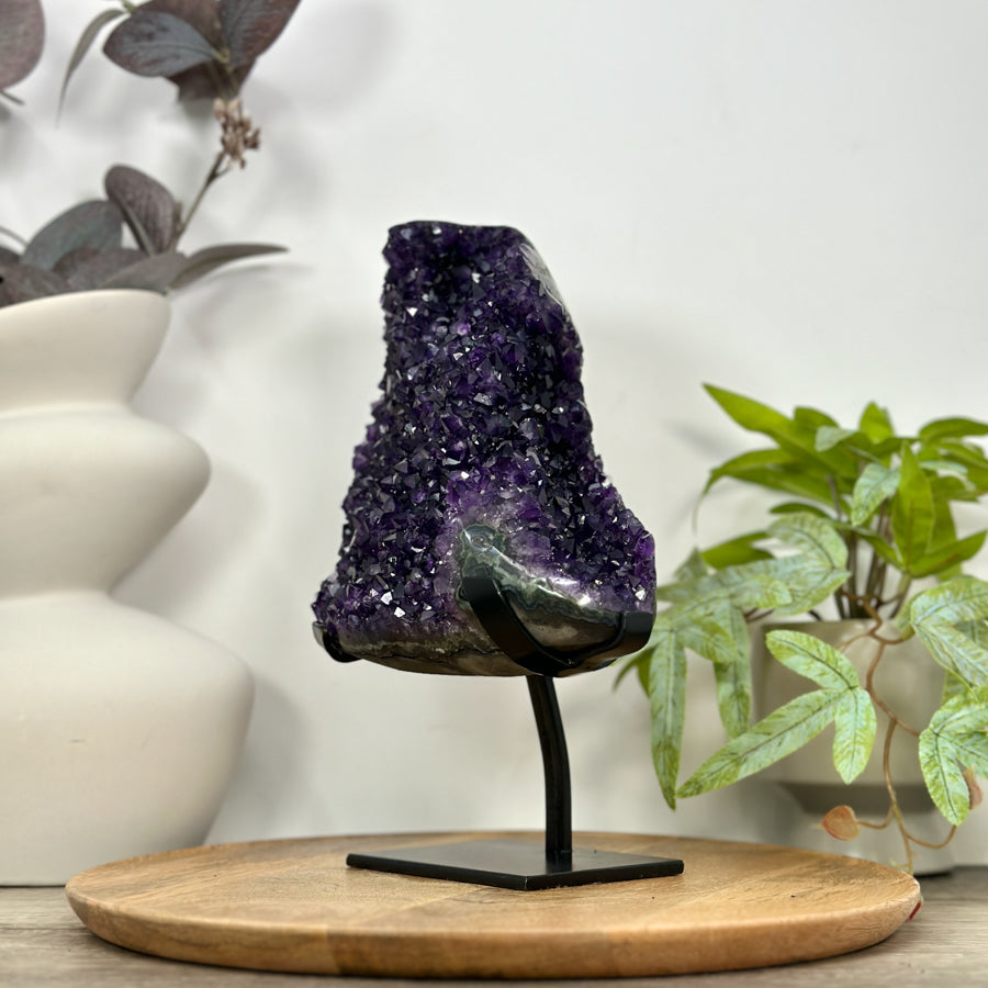 Top Quality Natural Amethyst Stone Specimen on Stand - MWS3111