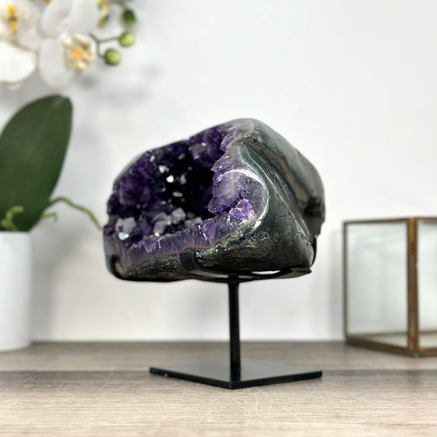 Uruguayan Amethyst Geode with Deep Purple Crystals - MWS2927