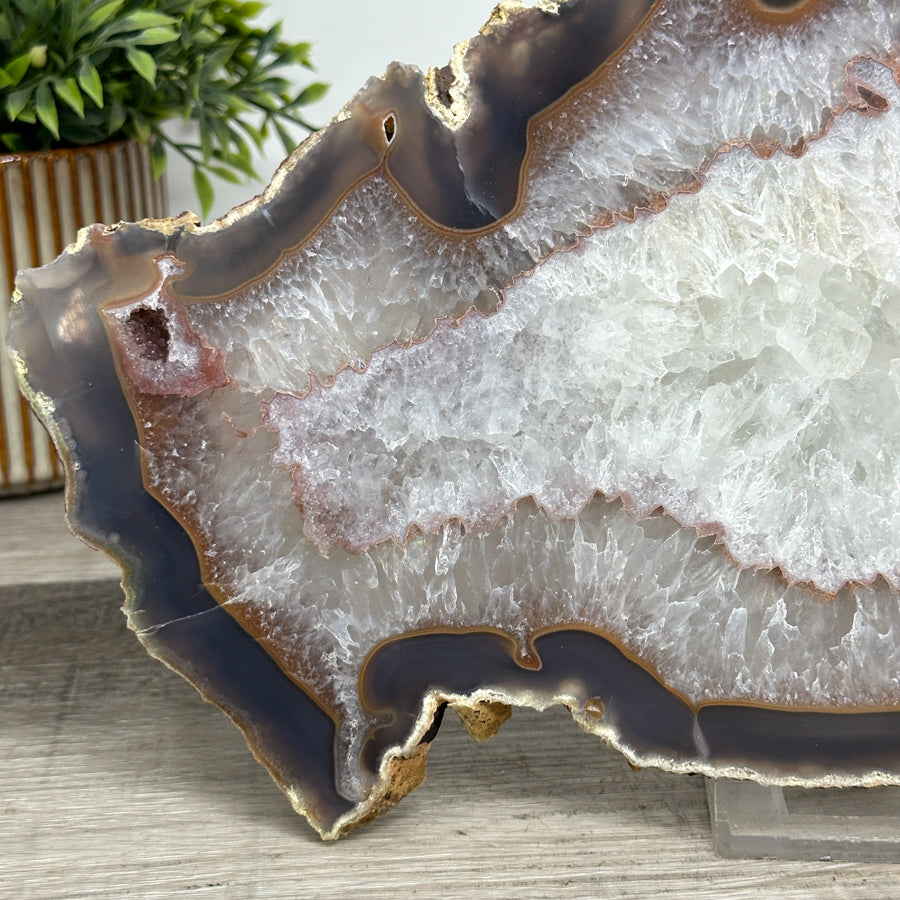 Natural Uruguayan Quartz Stone Slice - SLC0010