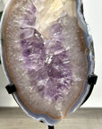 Amethyst Geode Slice with Deep Purple Crystals - MWS2914