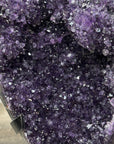 Uruguayan Amethyst Crystal Cluster - Metallic Stand Included - MWS2454