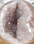 Amethyst & Quartz Druzy Sphere Geode - SPH0170