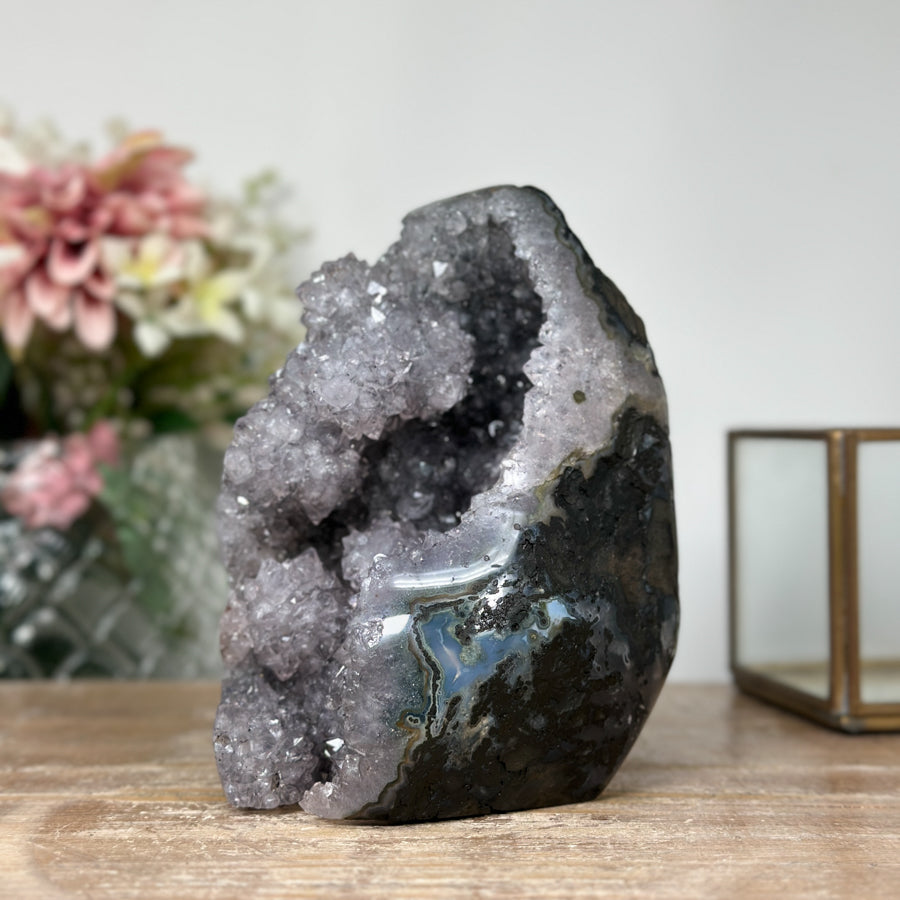 Natural Quartz Cathedral with Stalactite Formations - CBP1075