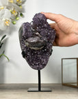 Natural Amethyst Cluster with Stalactite Formation & Collector Grade Calcite - MWS2531