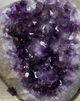 Natural Amethyst Geode with Large & Shinny Crystals - MWS2339