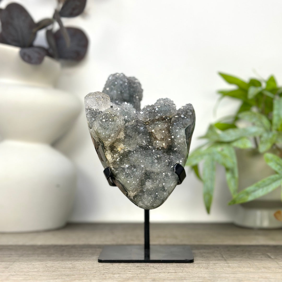 Natural Quartz Crystal Cluster on Stand - MWS3283