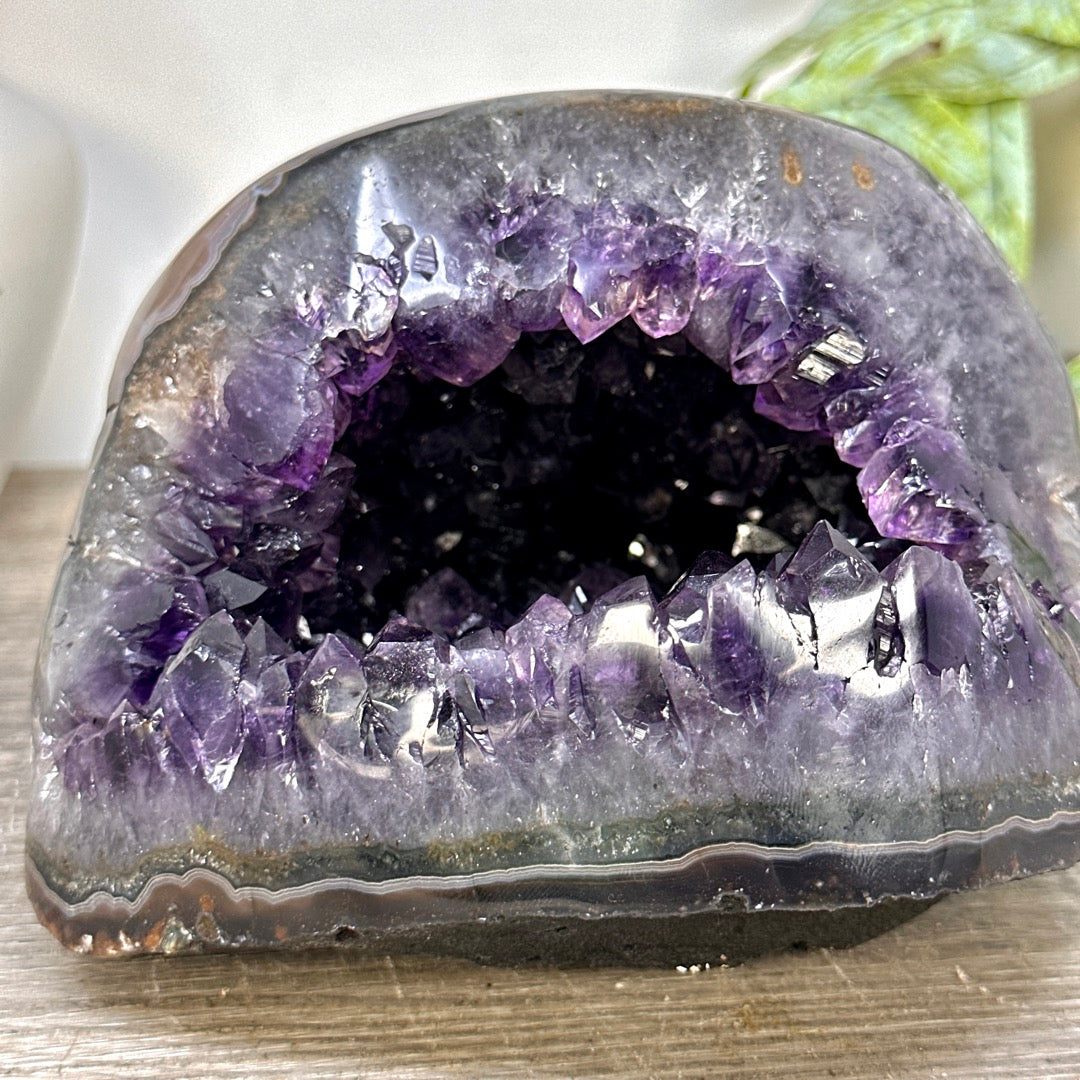 Uruguayan Polished Stone Geode - STGE0093