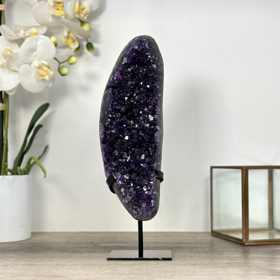 Natural Top Grade Amethyst Cluster – Premium Purple Crystal Accent for Meditation Space Decor - MWS2499