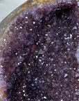 Beautiful Natural Amethyst Stone Geode with Metalllic Stand - MWS2044