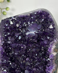 Top Grade Amethyst Cluster on Metal Stand – Stunning Crystal Piece for Office Decor - MWS2704