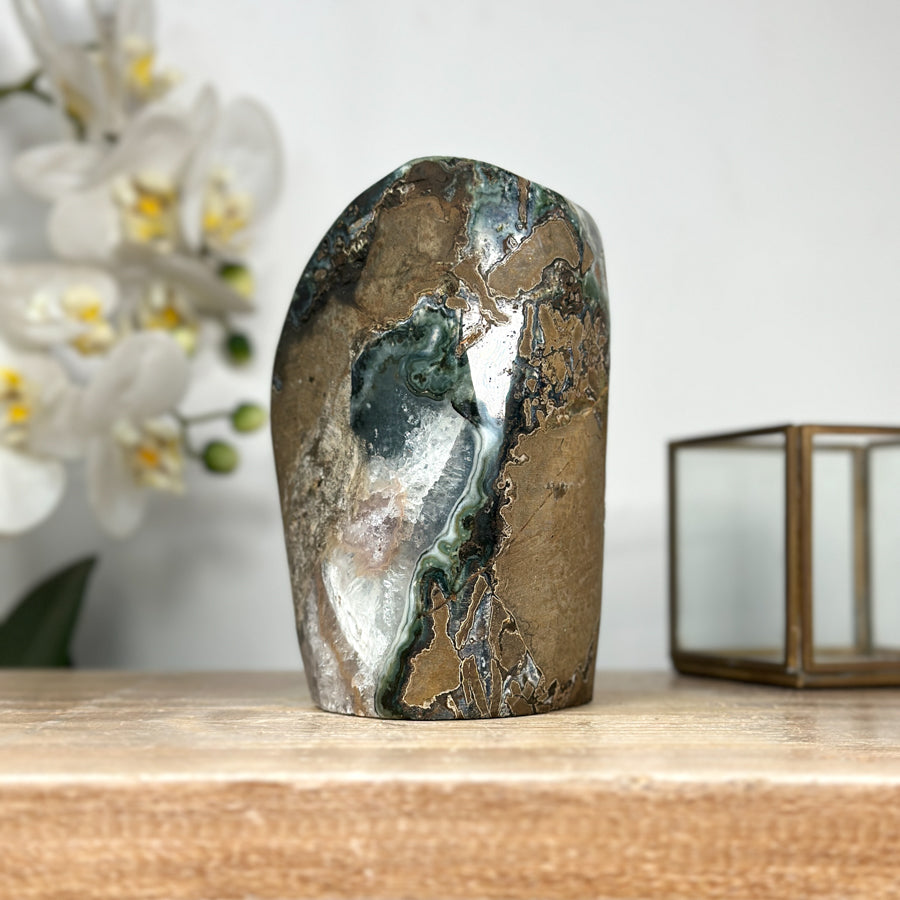 Amethyst Crystal Geode Stand-Up Specimen - CBP1160