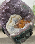 Unique Natural Amethyst & Calcite Crystal Specimen - MWS3215