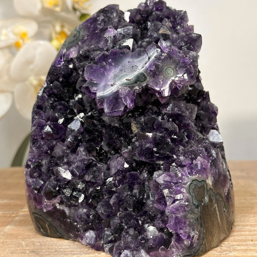 Uruguayan Natural Deep Purple Amethyst Cathedral - CBP1127
